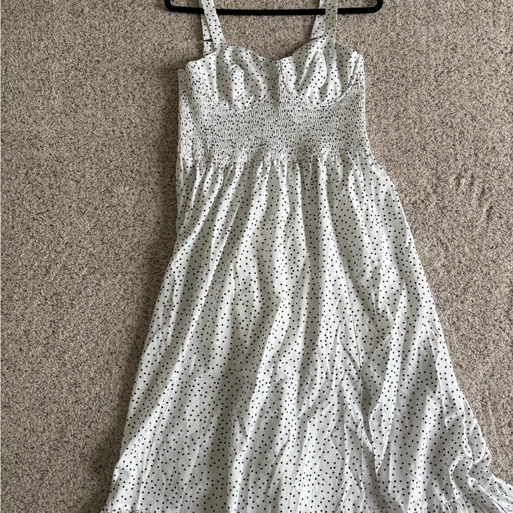 Vici Black and White Polka Dot Dress